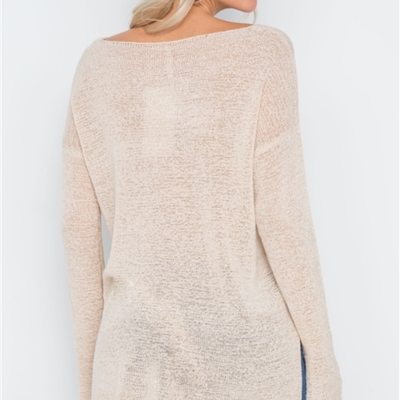 Hollywood Lightweight Knit Sweater (Linen) - Picture 3 of 6